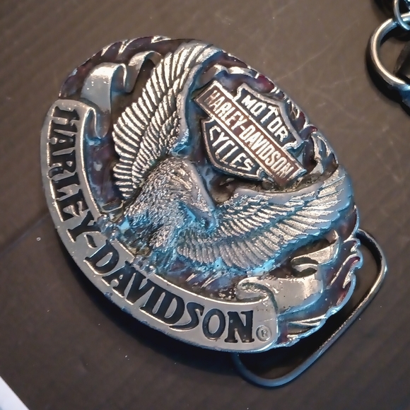 Harley-Davidson eagle belt buckle, Harmony design, vintage - Picture 3 of 4